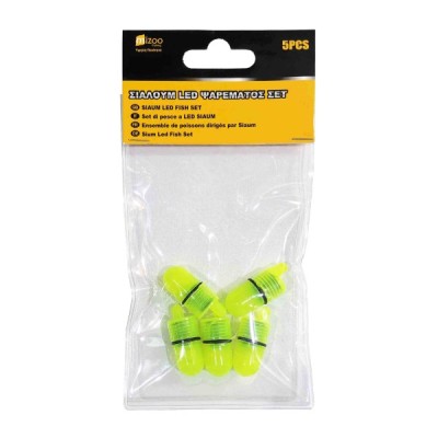 MIZOO FISHING ΛΑΜΠΑ ΨΑΡΕΜΑΤΟΣ LED ΜΕ ΜΠΑΤΑΡΙΑ 5ΤΜΧ